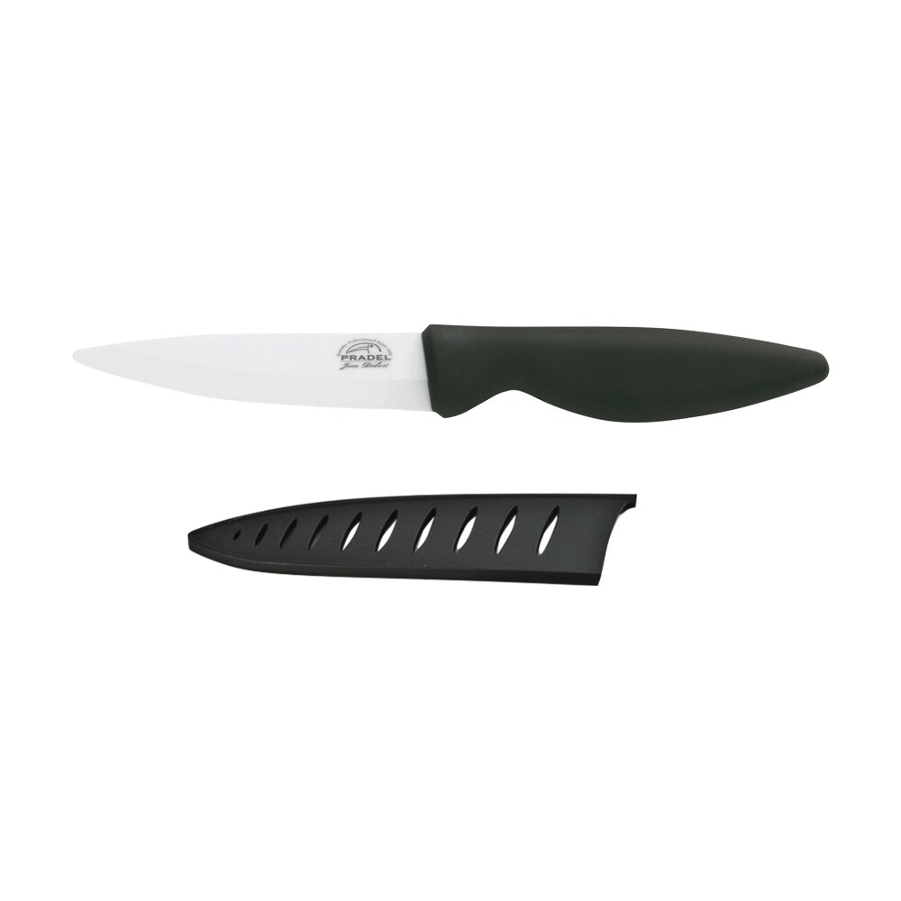 Couteaux de cuisine 15cm avec étui -  Noir Autre forme Céramique Jean Dubost 8.00x2.50 cm