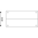 thumbnail of Vogue Arbeitstisch mit Aufsatz und Grundboden 1200x1500x600mm aus Edelstahl