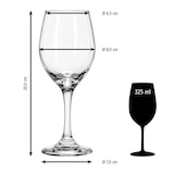 thumbnail of Libbey set van 12 wijnglazen -PERCEPTION- 325 ml, Ø 8 cm, H: 20 cm