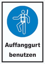 Auffanggurt benutzen