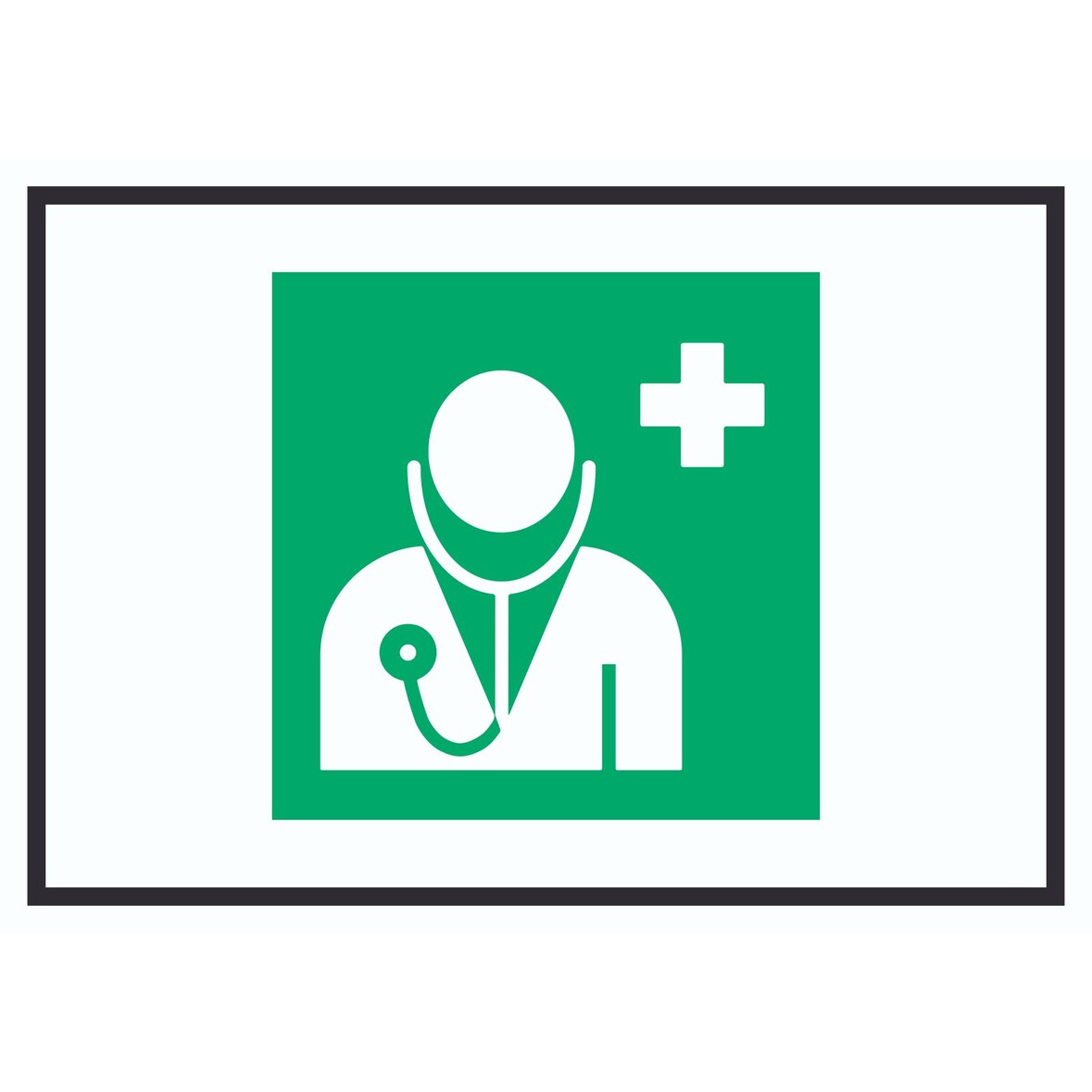 Arzt Symbol A0 (841x1189mm) Schild