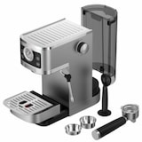 thumbnail of Kompakte Espressomaschine 20 Bar – Siebträger Kaffeemaschine mit Milchschaumdüse, Thermoblock & 1,3 L Wassertank für Cappuccino & Latte Macchiato