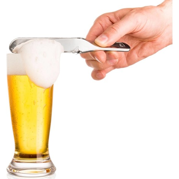 Vacuvin Bartender Beer Blade Bierafschuimer  Bierspatel - Stainless Steel - 2 Stuks
