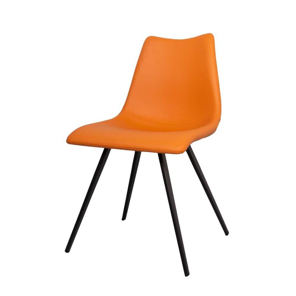 Chaise couleur orange H82 X L45 X P56 - assise H43 cm