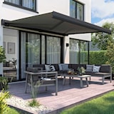 thumbnail of Tenda da sole elettrica con cassonetto integrale 3,95x3m alluminio grigio