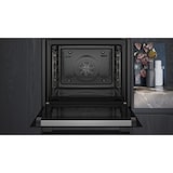 thumbnail of Siemens iQ300 Einbau-Backofen-Set HB271PAL25, HB271ABB3 Backofen + HZ538000 Clip-Auszug, 60 x 60 cm, Deep black inox