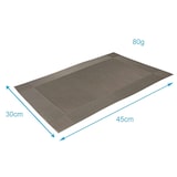thumbnail of Intirilife 6x Platzset aus PVC in Grau - 45 x 30 cm - Tischset Tischmatte Untersetzer abwischbar hitzebeständig für Küche Esstisch