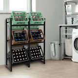 thumbnail of Suporte para caixas de bebidas empilhadas preto/116x91x31 cm