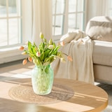 thumbnail of Relaxdays Tischset 6-teilig, für Esstisch, aus Wasserhyazinthe, Platzdecken, runde Telleruntersetzer, Ø 37 cm, natur