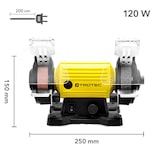 thumbnail of TROTEC Doppelschleifmaschine PBGS 10-120 | 120W Doppelschleifer inkl. flexibler Welle