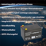 thumbnail of Multipower Blei-Akku MP12-12 Pb 12V 12Ah VdS G114091, Faston 4,8