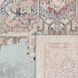 thumbnail of Outdoor Teppich Orientalisch Vintage Balkon, Terrasse schmutzabweisend Türkis Läufer 60x100 | 100% Polypropylen | Florhöhe: 2 mm | pflegeleicht