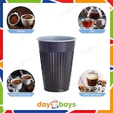 thumbnail of DayBays 2000 Stk. Thermobecher Einweg 180ml Ø70mm braun-weiß Automatenbecher aus PS Automatengängig