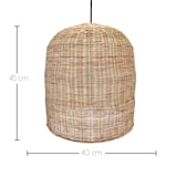 thumbnail of Lumisky Suspension nomade GIACOMO NOMAD H45cm Rotin Beige