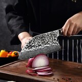 thumbnail of Wakoli Kochmesser Chai Dao I 20 cm Klinge I Olivenholzgriff und Hammerschlag