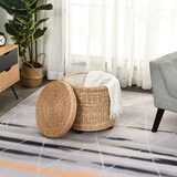 thumbnail of HOMCOM Pouf Contenitore Tondo Tavolino da Salotto con Rivestimento