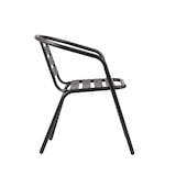 thumbnail of METRO PROFESSIONAL Cadeira com braços empilhável para restauração Narni, alumínio, cinzento escuro