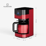 thumbnail of Kaffeemaschine Arabica 800W EasyTouch Control silber/schwarz Rot