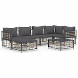 thumbnail of vidaXL 7-tlg. Garten-Lounge-Set mit Kissen Anthrazit Poly Rattan