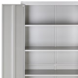 thumbnail of tectake Armario archivador con 5 alturas 40x80x180cm  gris - 404377