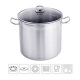 thumbnail of Edelstahl Universaltopf Großraumtopf Kochtopf Topf mit Glasdeckel 20 L