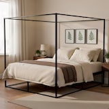 thumbnail of Cama con dosel Batoni 180 x 200 cm