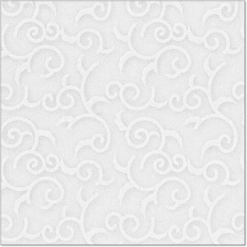 PAPSTAR 50 Servietten "ROYAL Collection" 1/4-Falz 40 cm x 40 cm weiss "Casali"