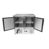 thumbnail of Gasfrit - Mesa refrigerada compacta  2 puertas de  acero inoxidable, 900 x 700 x 880 mm, 240 L,  alta calidad