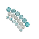 thumbnail of Excelsa Tafelservice 18-teilig Mandala aus blau-grauem Porzellan