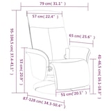 thumbnail of vidaXL Massagesessel mit Fußteil Creme Stoff