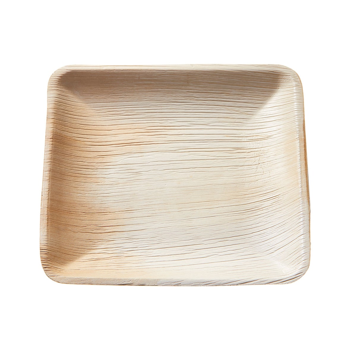 Palmblatt Teller quadratisch 25 x 25 x 2 cm Pack (10 Stück)