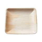 thumbnail of Palmblatt Teller quadratisch 25 x 25 x 2 cm Pack (10 Stück)