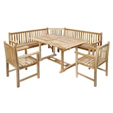 thumbnail of Gartenmöbel Set 4tlg mit Eckbank Teak Gartentisch ausziehbar 120-170 cm MADERA/CARACAS
