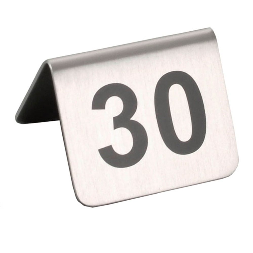 Garcia de Pou - Numeri Per Tavola Da 26 A 50 5,2X4,2 Cm Argento Acciaio Inox