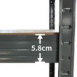thumbnail of METRO Professional Rek KCT20A, metaal, 90 x 45 x 180 cm, legbordgewicht 265 kg, grijs