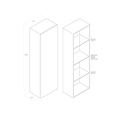 thumbnail of AQA Design Colonna da bagno in MDF SOLMIRA rovere rio L.35 P.32 H.160 MPSO491-RR