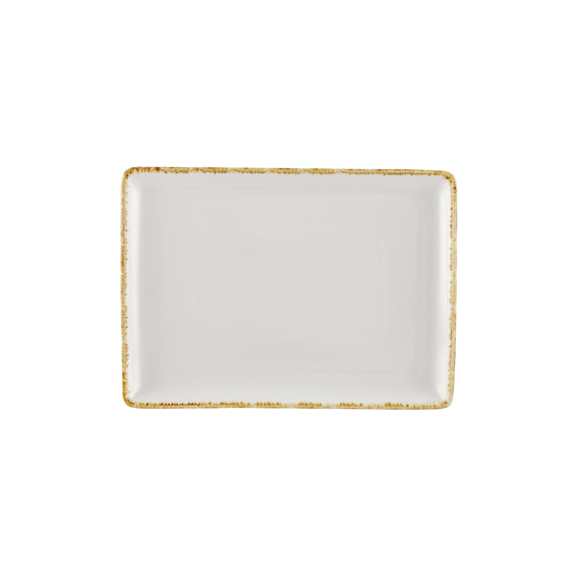 METRO Professional Piatto piano Ateo, porcellana, 31 x 22 cm, rettangolare, beige, 4 pezzi