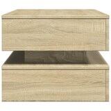 thumbnail of vidaXL Couchtisch mit LED-Leuchten Sonoma-Eiche 90x50x40 cm