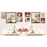 thumbnail of Airlaid Serviette Diana, 40 x 40 cm, 50 Stück - Mank - Weihnachtsserviette Amaryllis