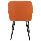 thumbnail of Set van 2 eetkamerstoelen Shila oranje/Stof