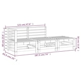 thumbnail of vidaXL 3-tlg. Garten-Lounge-Set Massivholz Kiefer