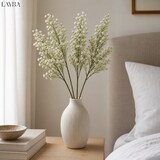 thumbnail of LAYBA Kunstblumen 3er Set Weiß Creme 65 cm Schleierkraut Dekozweige