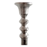 thumbnail of Kerzenständer Kerzenleuchter Spitzkerze Aluminium silber Modern klein H 46 cm