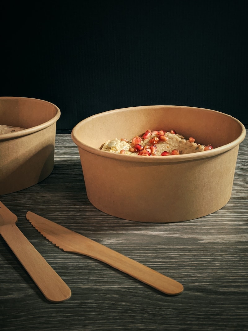 Firstpack PCP1100K insalatiera bowl antiunto in cartone kraft. 1200 ml ...
