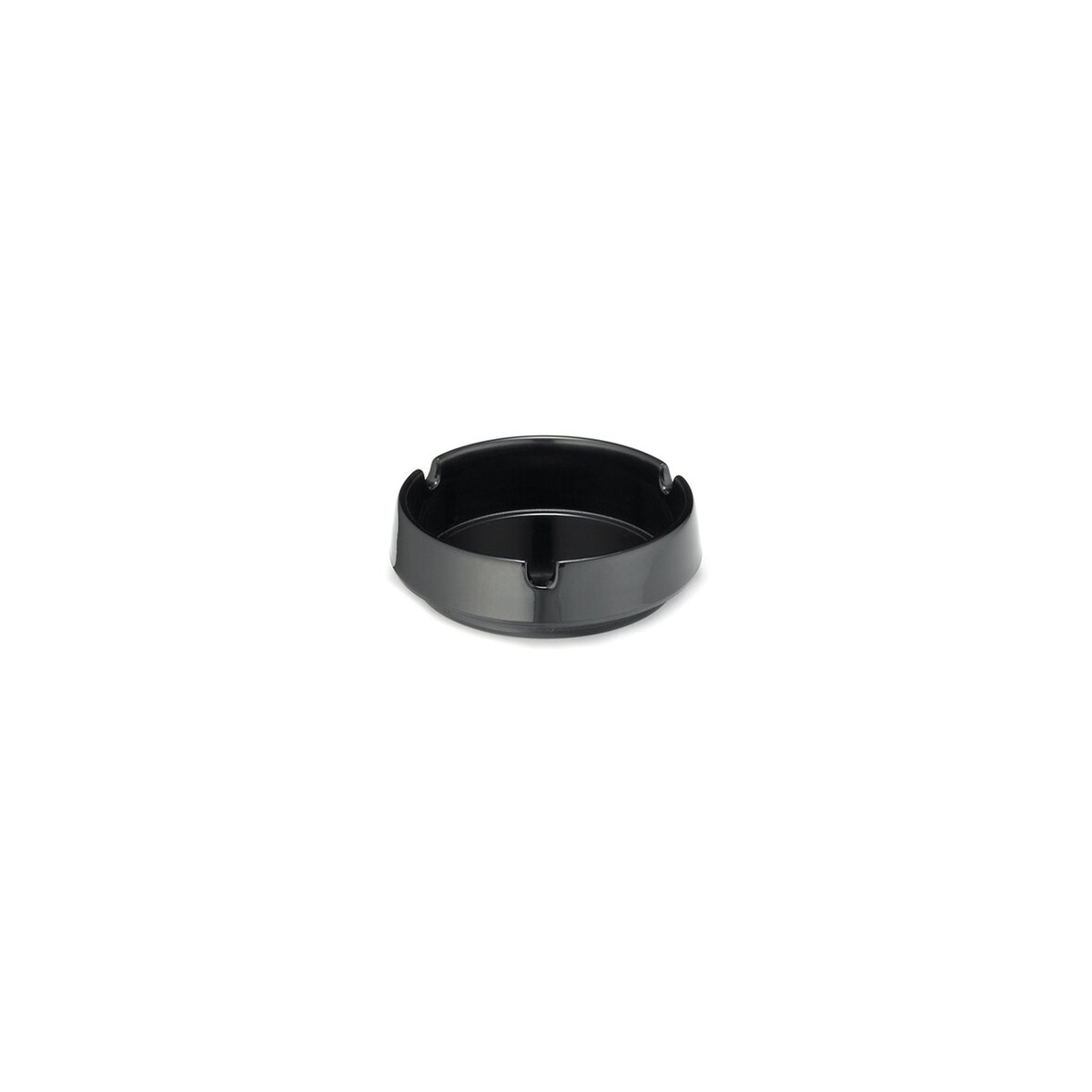Posacenere plastica nero, Confezione da 12, Ø cm 9