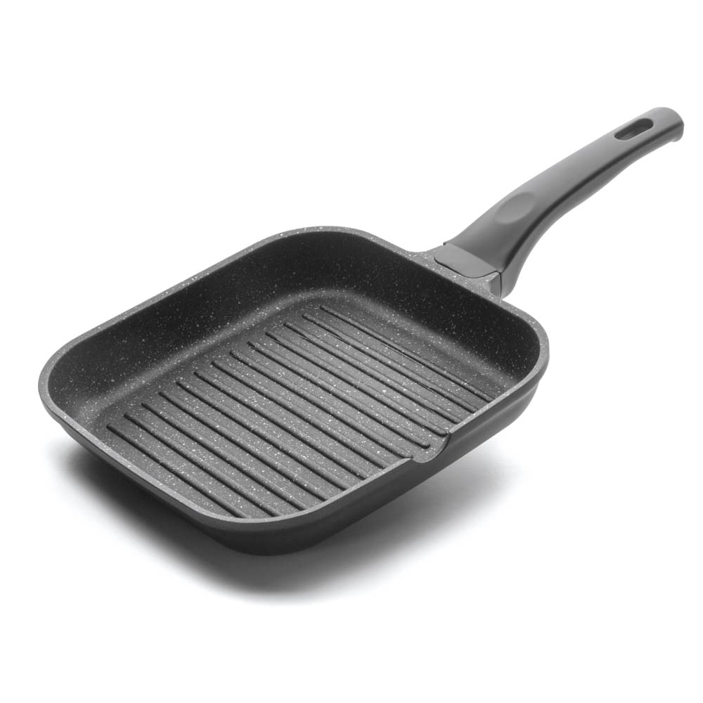 Lacor - 24123 - Bräter Glatt Eco Stone 24 cm - Schwarz