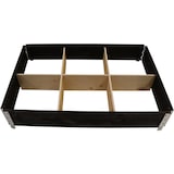 thumbnail of Hochbeet stapelbar, 120 x 80 x 19,5 cm, schwarz