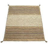 thumbnail of Baumwollteppich Boho wendbar schmutzabweisend Beige Rechteckig 60x110 | 100% Baumwolle, Rücken aus Baumwolle | Florhöhe: 8 mm | pflegeleicht
