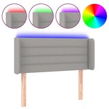 thumbnail of vidaXL LED Kopfteil Hellgrau 93x16x78/88 cm Stoff