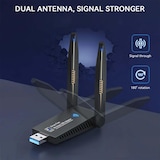 thumbnail of Chiavetta Usb Wifi 5 1300mbps E Bluetooth 5.0 Plug And Play Windows Mac Mu-mimo